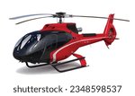 helicopter art design template vector luxury red black transport sign logo icon symbol 3d realistic render rendering drone element police medical isolated