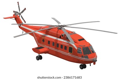 helicopter art design template vector luxury red orange bus black transport sign logo icon symbol pilot move war flying fly 3d realistic render rendering drone element police medical isolated