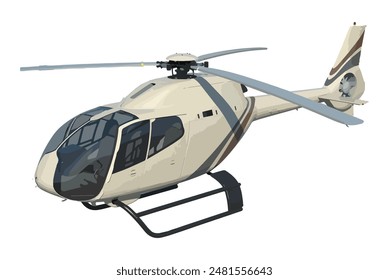 helicopter art design template vector luxury white  transport sign logo icon symbol 3d realistic drone element police medical isolated airport police
