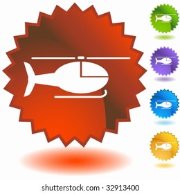 Helicopter Badge
