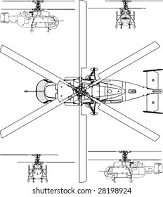 Helicopter Base And Face Vector 01