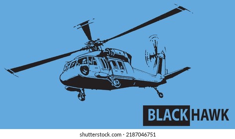 Helicopter Black Hawk UH60 Rotary Wing