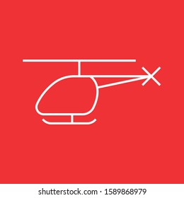Helicopter, Chopper icon, stock vector illustration, EPS10.