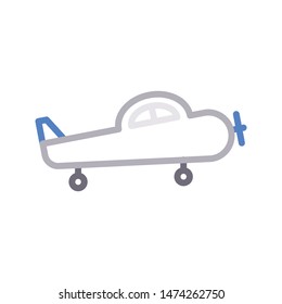 helicopter colour line vector icon
