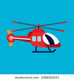 Helicopter colouring vector file, featuring detailed design for creative projects. Perfect for digital and print applications.