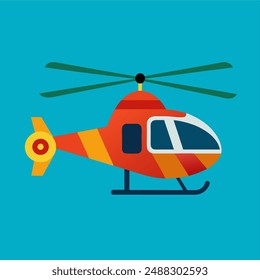 Helicopter colouring vector file, featuring detailed design for creative projects. Perfect for digital and print applications.