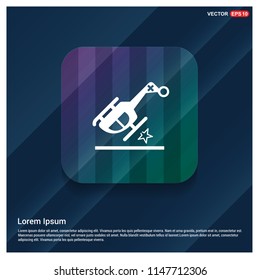 Helicopter crash icon - Free vector icon