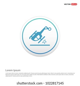 Helicopter crash icon Hexa White Background icon template