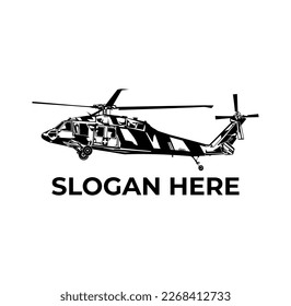 HELICOPTER design logo format vector