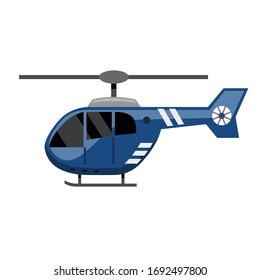 Helicopter design on white background, vector illustration