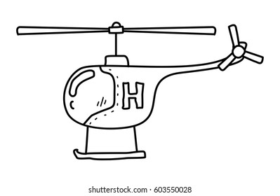 helicopter doodle