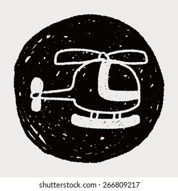 helicopter doodle drawing