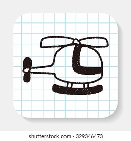 helicopter doodle drawing