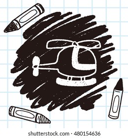 helicopter doodle drawing