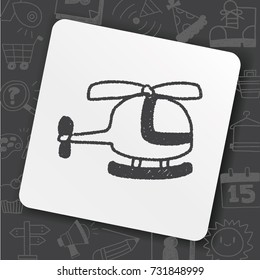 helicopter doodle drawing