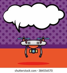 helicopter doodle, speech bubble