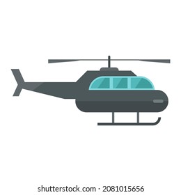 helicopter flat clipart vector illustration