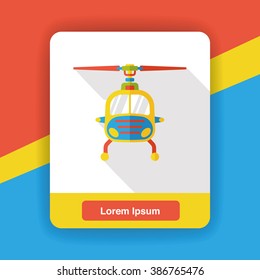 helicopter flat icon