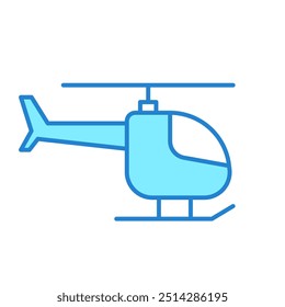 Helicopter Flight for Transportation Icon