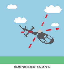 helicopter fly in the sky 