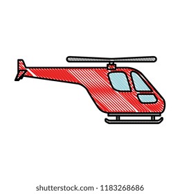 helicopter flying isolated icon
