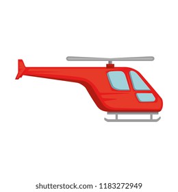 helicopter flying isolated icon