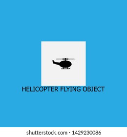 helicopter flying object icon sign signifier vector