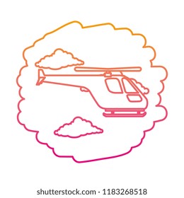 helicopter flying on the sky