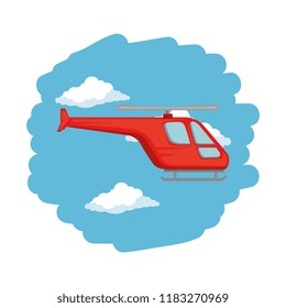 helicopter flying on the sky
