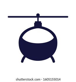 helicopter flying transport isolated icon vector illustration design