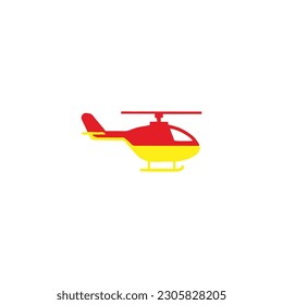 Helicopter, geometric symbol simple logo vector