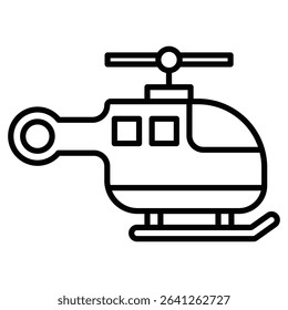 helicopter helipad icon simple flat icon vector symbol