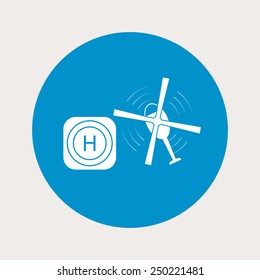 Helicopter icon.