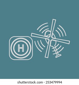Helicopter icon.