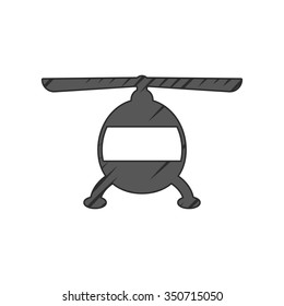 Helicopter  icon. 
