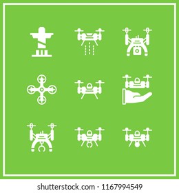 helicopter icon. 9 helicopter vector set. christ the redeemer and drone icons for web and design about helicopter theme