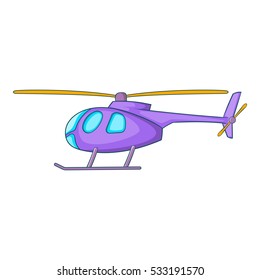 Helicopter icon. Cartoon illustration of helicopter vector icon for web
