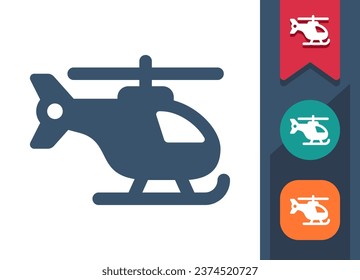 Helicopter Icon. Chopper. Professional, pixel perfect vector icon.