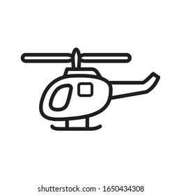 helicopter icon collection, trendy style