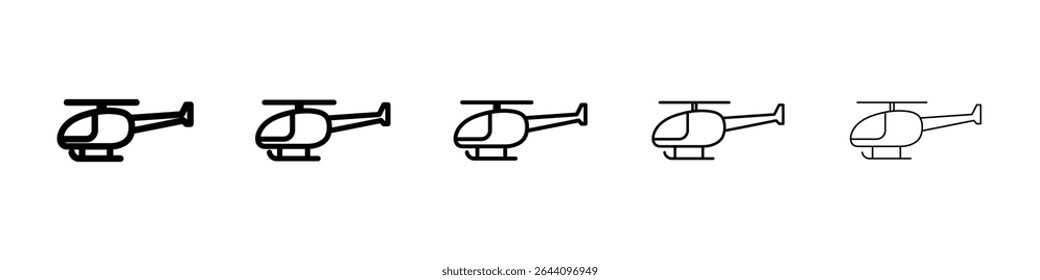 Helicopter icon concept. graphic design, logo, Web, UI.