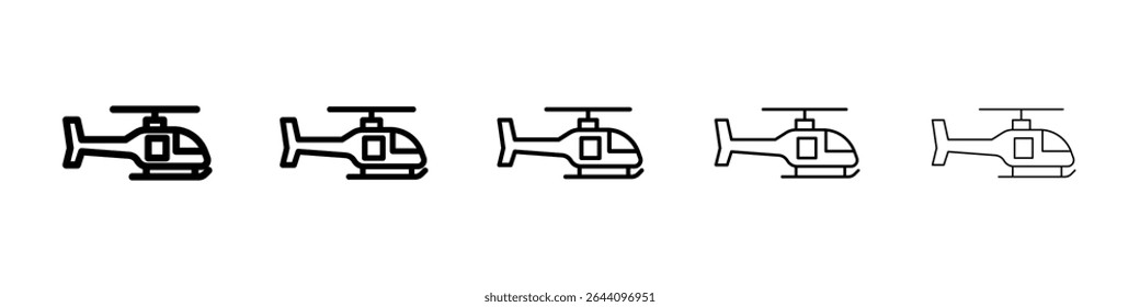 Helicopter icon concept. graphic design, logo, Web, UI.