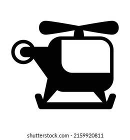 Icono de helicóptero, Ilustración vectorial del icono de copto