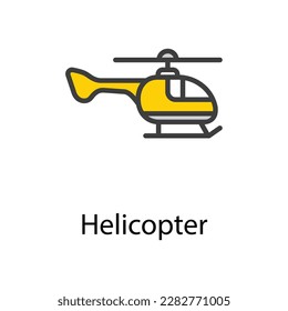 Helicopter icon design stock illustration