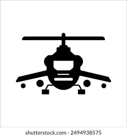 Helicopter icon design. Helicopter icon in trendy flat style design. Vector illustration.