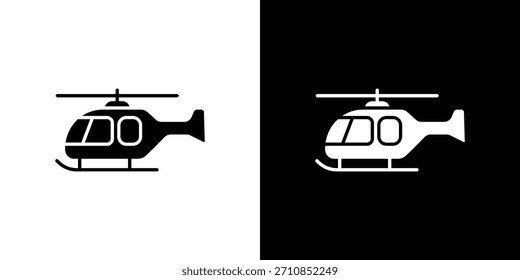 Colección de Vector de diseño de icono de helicóptero.