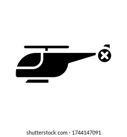 Helicopter icon design vector template. vector illustration.
