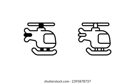 Helicopter icon design with white background stock illustration