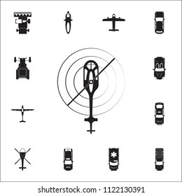 helicopter icon. Detailed set of Transport view from above icons. Premium quality graphic design sign. One of the collection icons for websites, web design, mobile app on white background