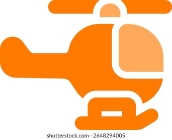 helicóptero ícone dualtone design estilo