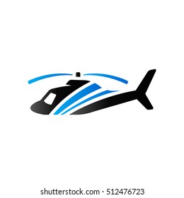 Helicopter icon in duo tone color. Transportation air aviation